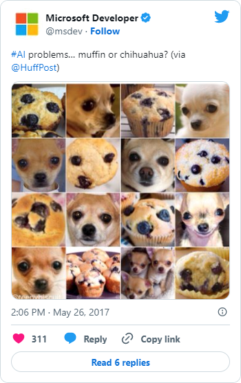 #AI problems… muffin or chihuahua? (via &#64;HuffPost)